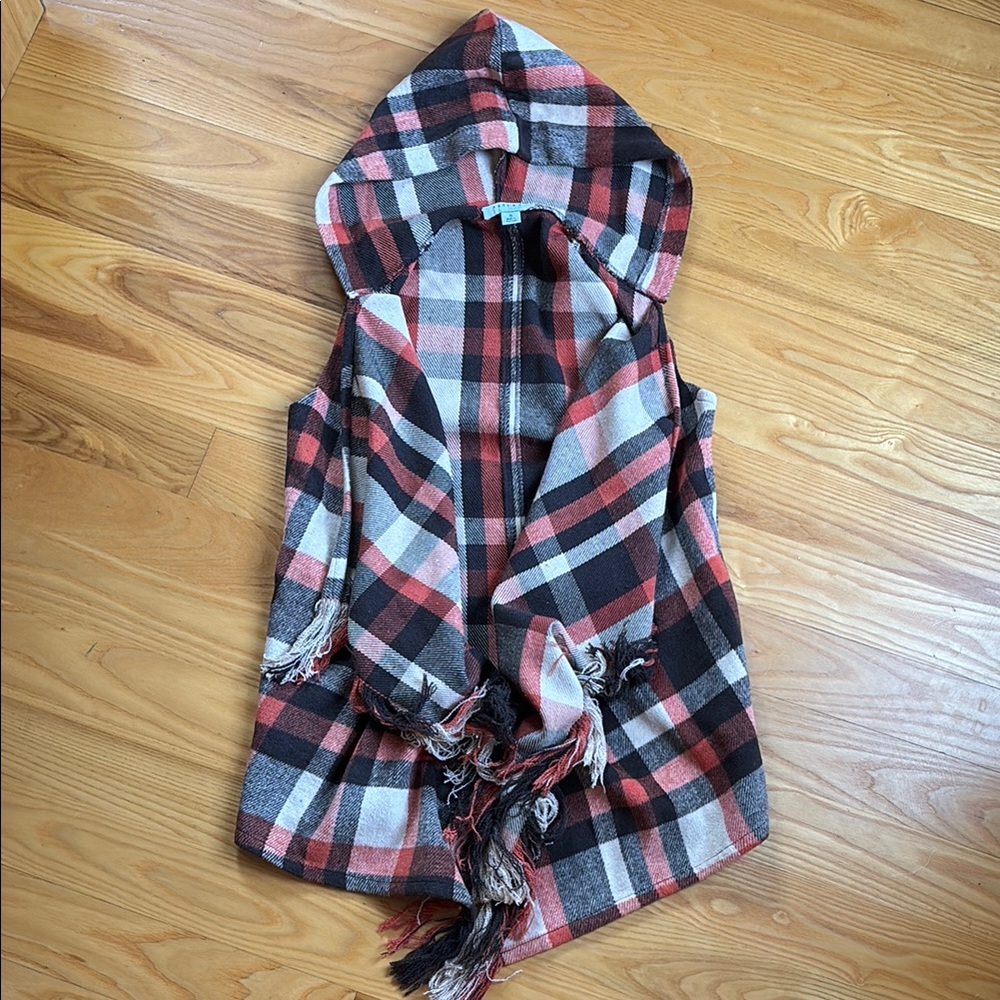 FAVLUX Hooded Vest with Fringe